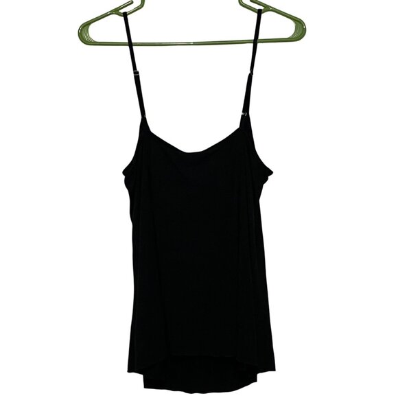 Metro 7 Womens Embellished Cami Top XL Black Y2K Going Out Party Slinky Sparkly - Picture 3 of 7